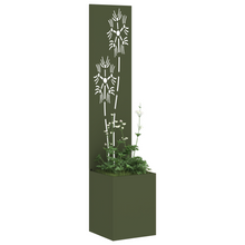 Tuinplant met Decoratief Paneel Olijfgroen 32 x 140 cm