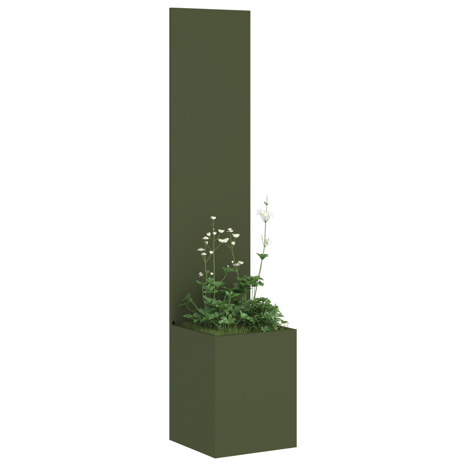 Tuinplant met Decoratief Paneel Olijfgroen 32 x 140 cm