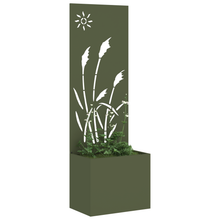 Tuinplant met Decoratief Paneel Olijfgroen 50 x 140 cm