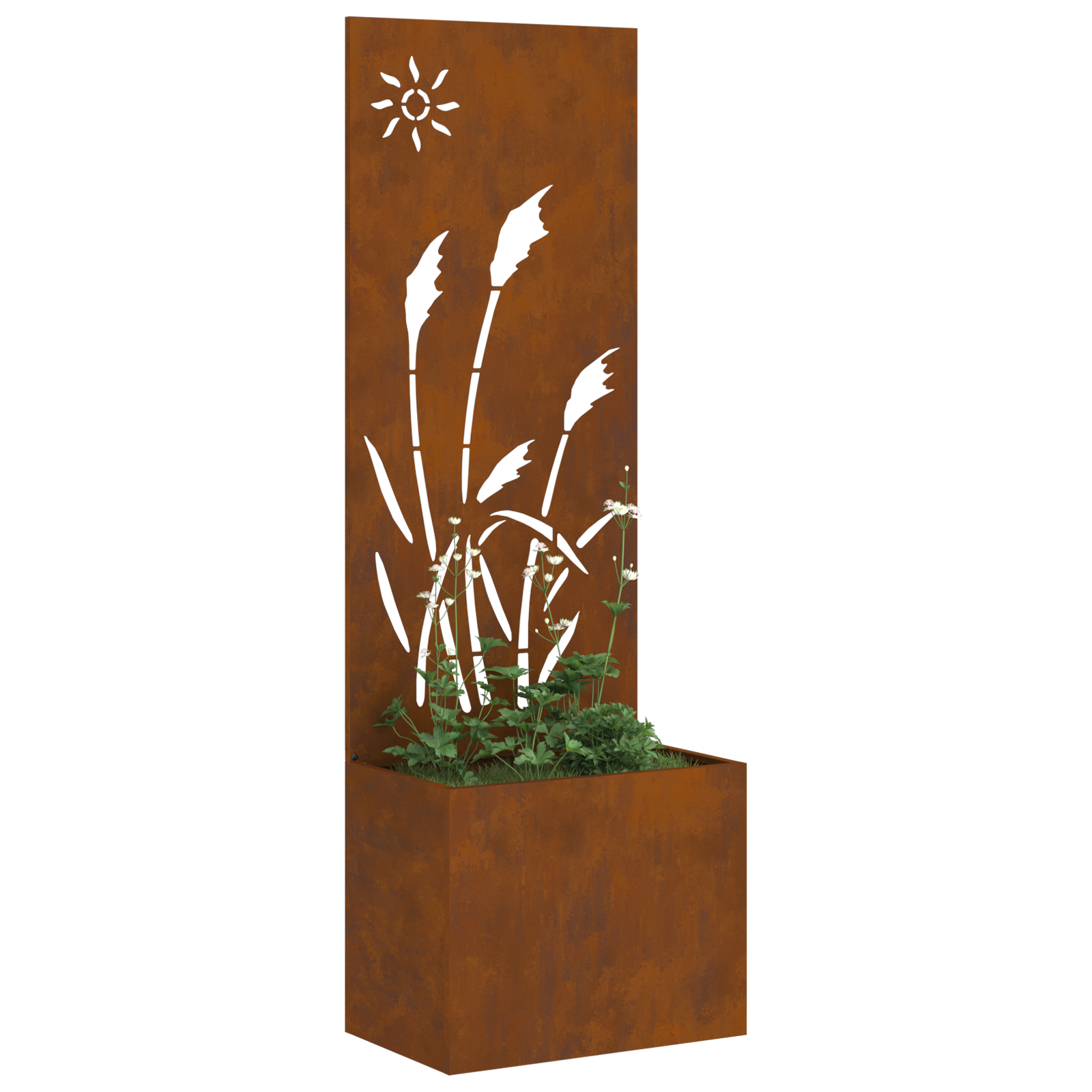 Tuinplant met Decoratief Paneel Roestig 50 x 140 cm