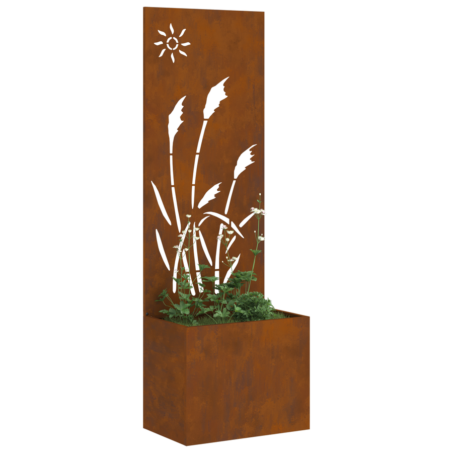 Tuinplant met Decoratief Paneel Roestig 50 x 140 cm