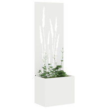 Tuinplant met Decoratief Paneel Wit 50 x 140 cm