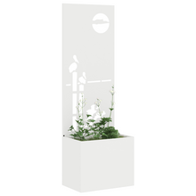 Tuinplant met Decoratief Paneel Wit 50 x 140 cm