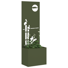 Tuinplant met Decoratief Paneel Olijfgroen 50 x 140 cm