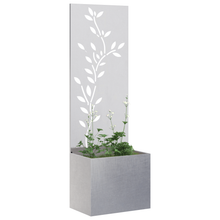 Tuinplant met Decoratief Paneel Zilver 50 x 140 cm