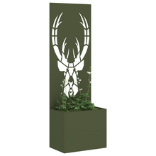 Tuinplant met Decoratief Paneel Olijfgroen 50 x 140 cm