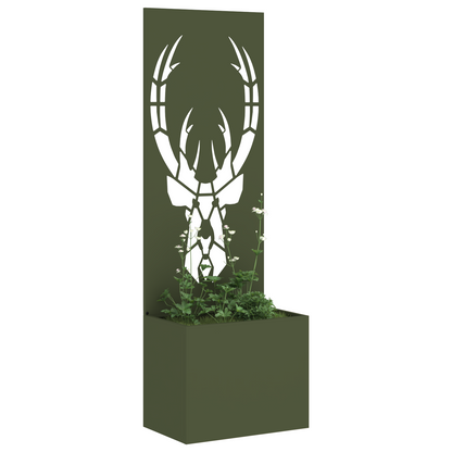 Tuinplant met Decoratief Paneel Olijfgroen 50 x 140 cm