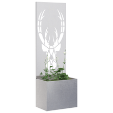 Tuinplant met Decoratief Paneel Zilver 50 x 140 cm