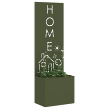 Tuinplant met Decoratief Paneel Olijfgroen 50 x 140 cm
