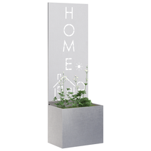 Tuinplant met Decoratief Paneel Zilver 50 x 140 cm