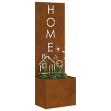 Tuinplant met Decoratief Paneel Roestig 50 x 140 cm Cortenstaal