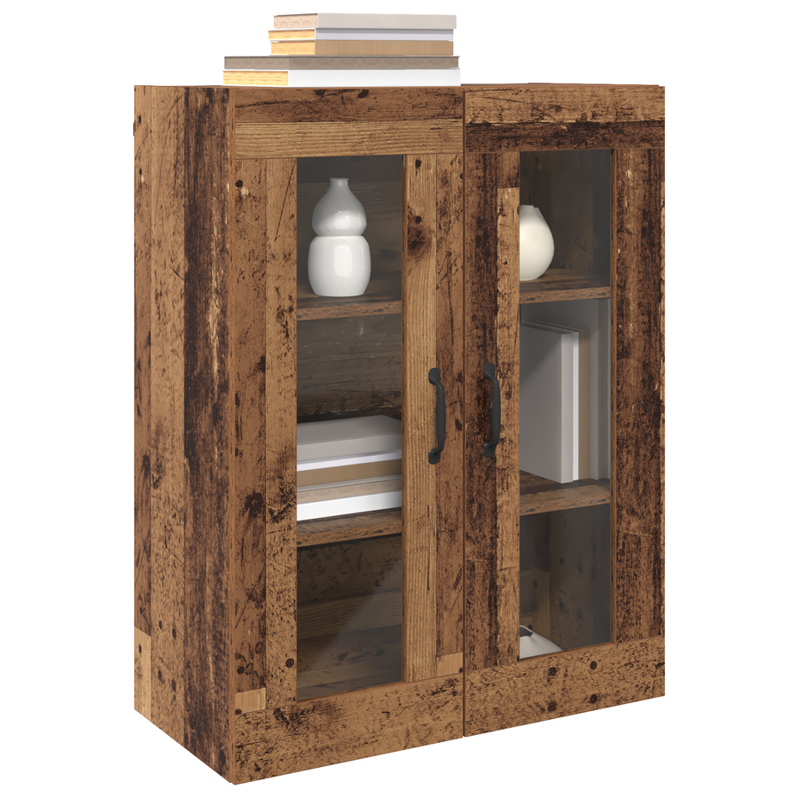 Hangende Wandkast Bruin 69.5 x 34 x 90 cm Bewerkt hout