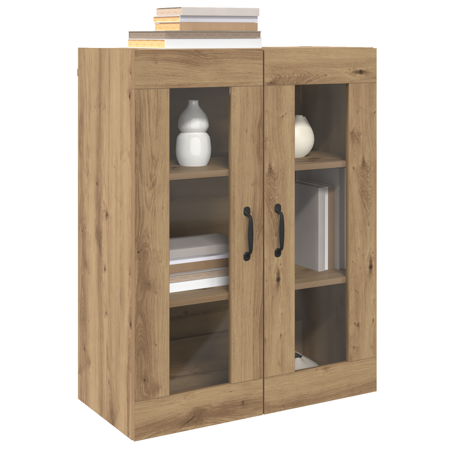Hangende Wandkast Bruin 69.5 x 34 x 90 cm Bewerkt hout