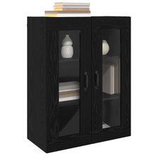 Hangende Wandkast Zwart 69.5 x 34 x 90 cm Bewerkt hout