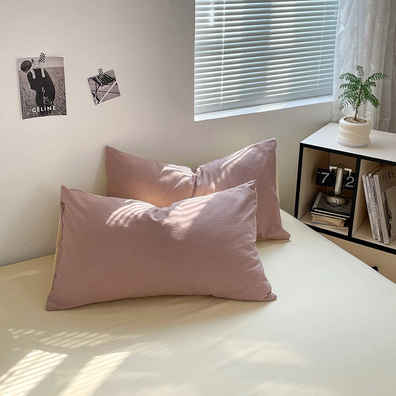 Dekbedovertrekset microfiber 3-delig met rits