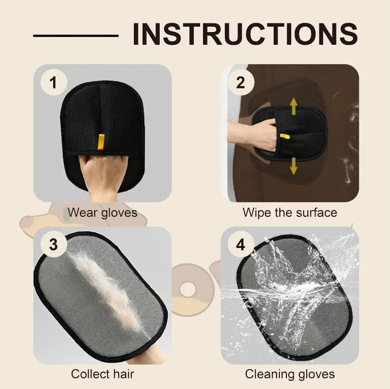Haarremover handschoen huisdier elektrostatisch