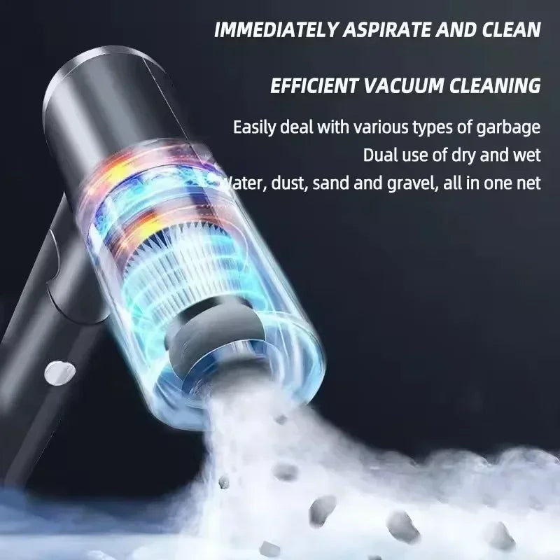 Cordless 4-in-1 Vacuum Cleaner with Blower and Suction Function for Car and Home