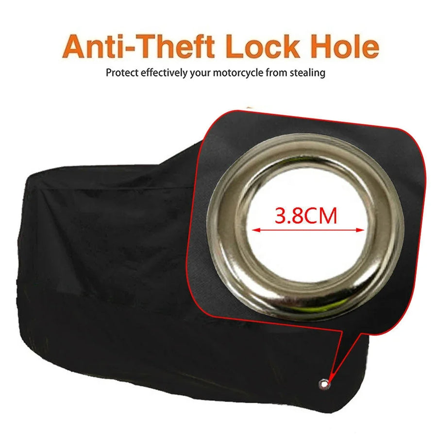 Motorhoes waterdicht zwart