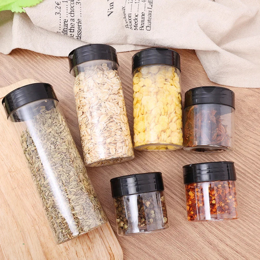Kruidenpotjes kunststof shaker deksel 100-300 ml