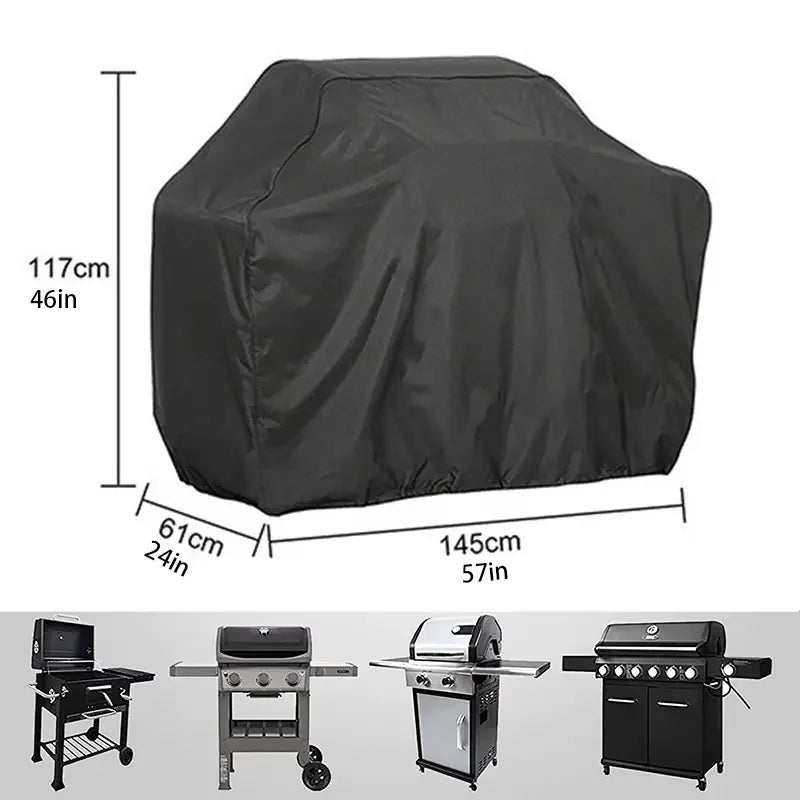 BBQ Gas Grillhoes Zwart met UV-bescherming voor Weber en Char-Broil