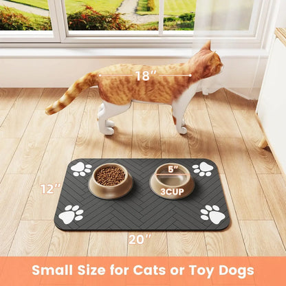 Absorberende Placemat voor Honden en Katten – Waterdicht en Sneldrogend