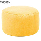 Ronde poef 30x20 cm katoen linnen