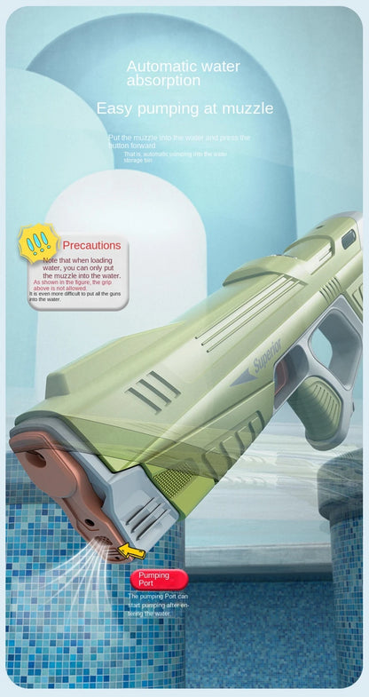 Elektrisch Waterpistool Automatisch – 43 cm – Voor Kinderen en Volwassenen