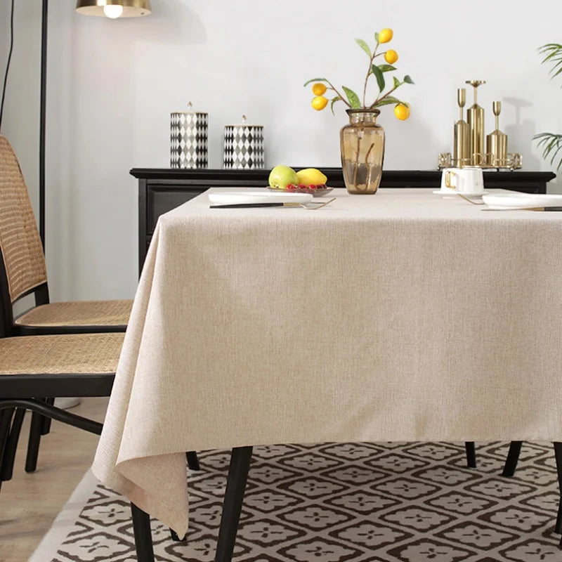 Tafelkleed rechthoekig katoen polyester waterdicht olieafstotend