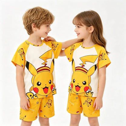 Kinder pyjama set korte mouw Pikachu polyester