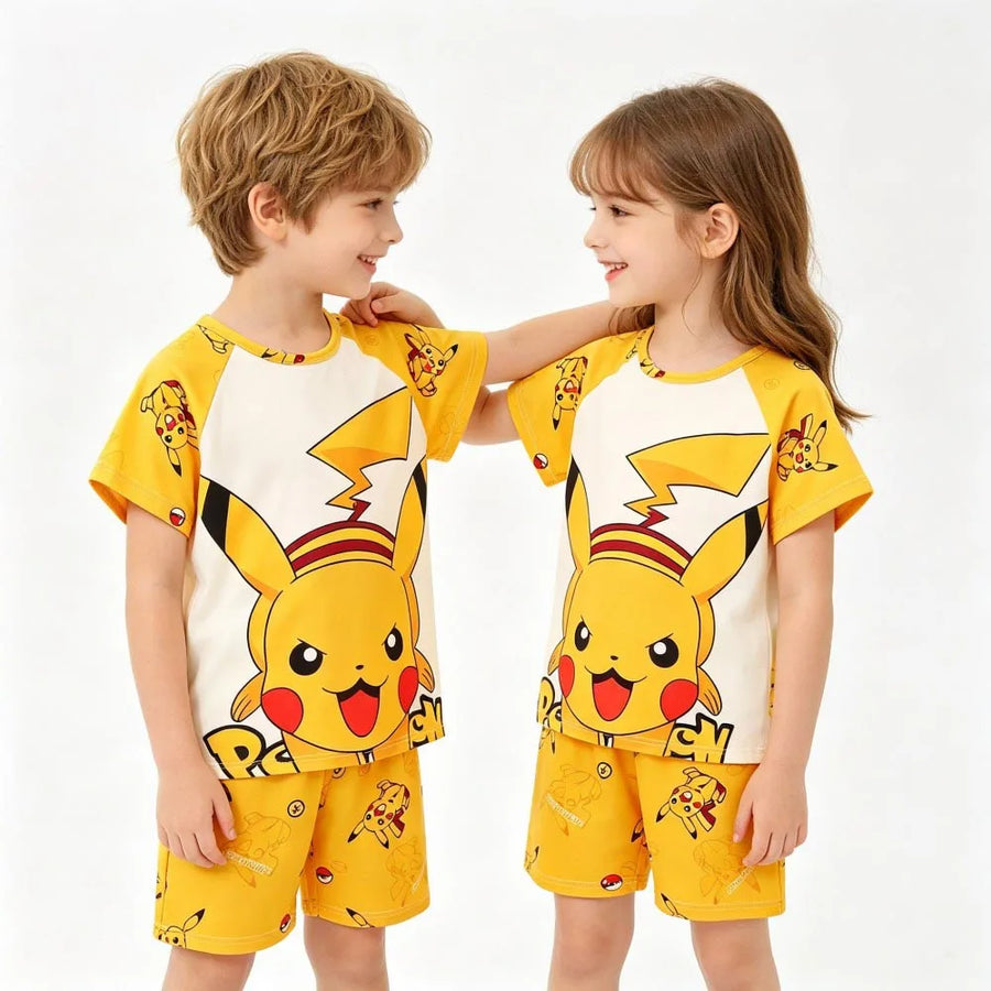 Kinder pyjama set korte mouw Pikachu polyester
