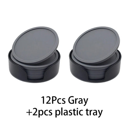 Onderzetters siliconen 6 stuks Ø10 cm
