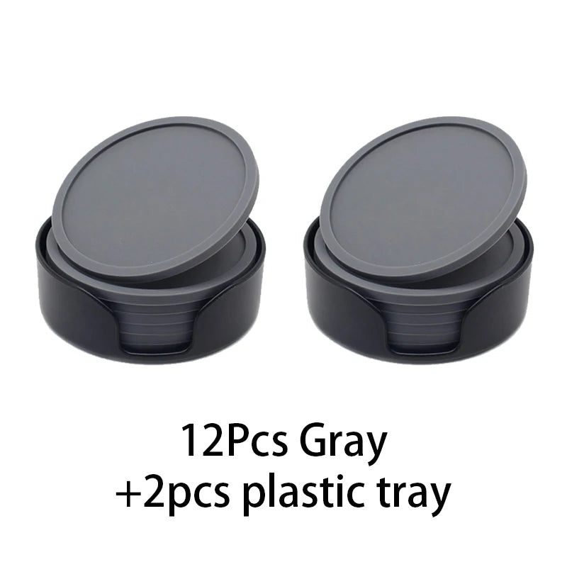 Onderzetters siliconen 6 stuks Ø10 cm