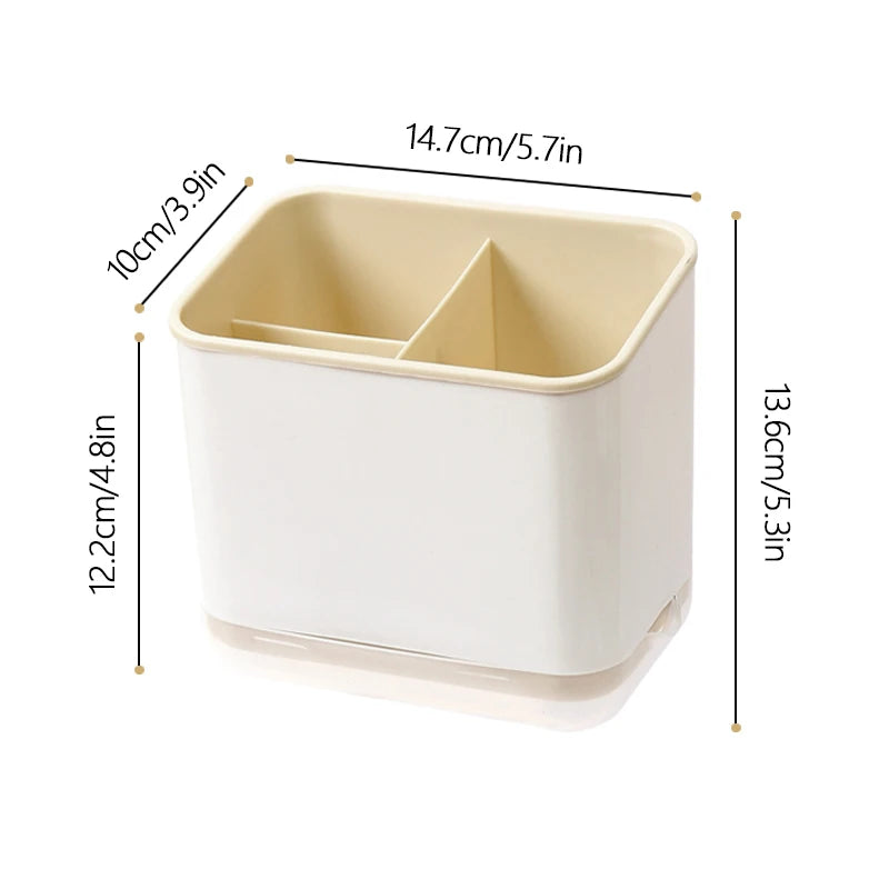 Bestek organizer met afdruiprek - Dubbellaags en afneembaar