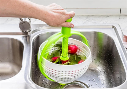 Saladespinner met vergietfunctie