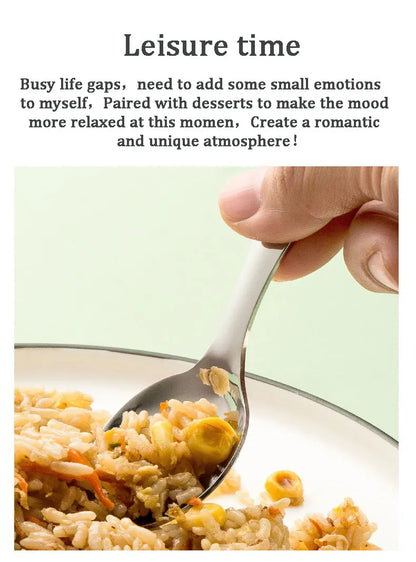 Draagbare RVS Bestekset met Lepel en Vork