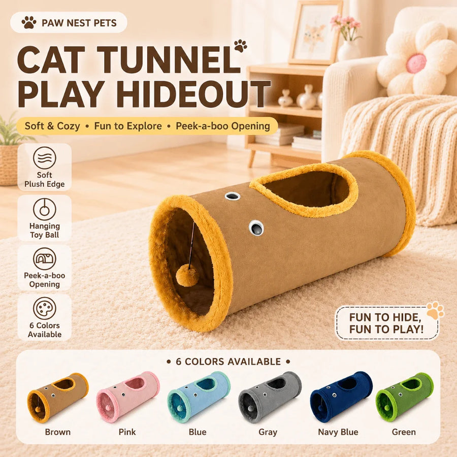 Kattentunnel 50x25 cm opvouwbaar