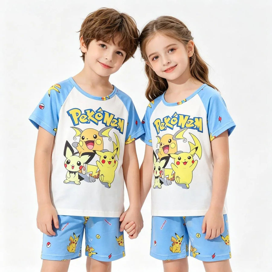 Kinder pyjama set korte mouw Pikachu polyester