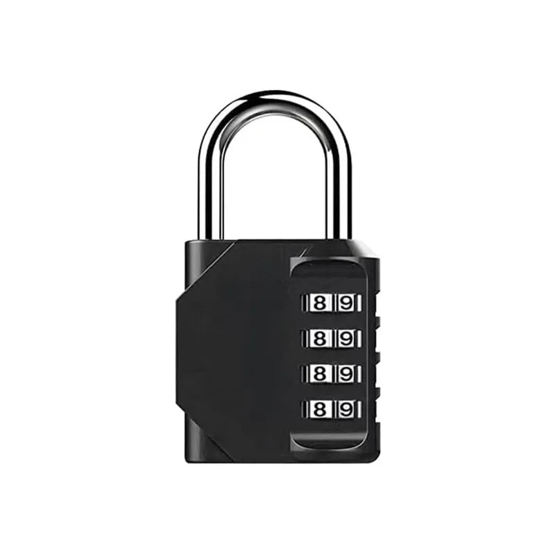 Hangslot met sleutel zinklegering zwart zilver