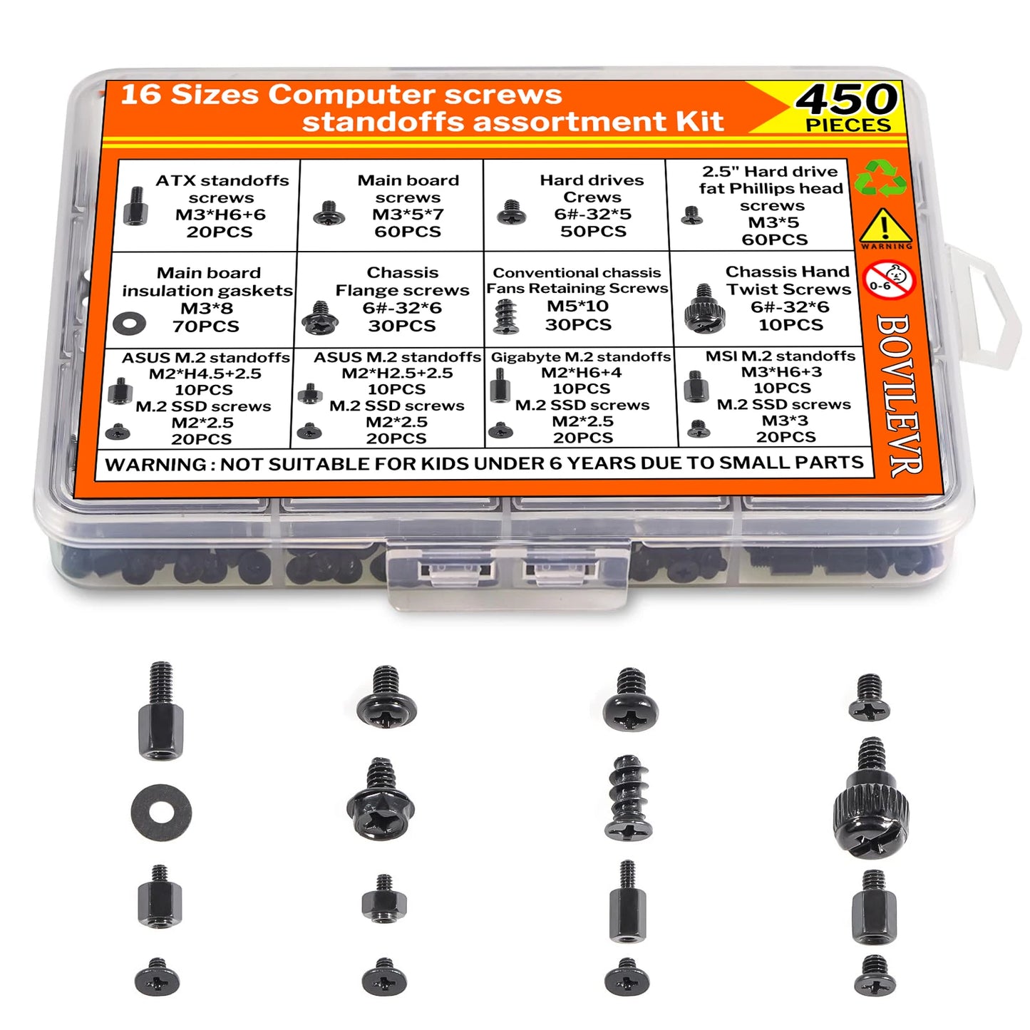 Schroevenset computer 450 stuks