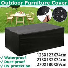 Garden Table Protective Cover Made of 210D Oxford Fabric - Waterproof and UV-Resistant