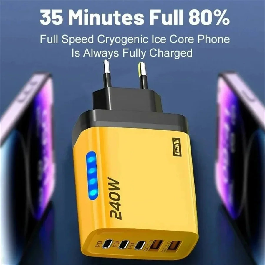 120W USB C  snellader EU stekker