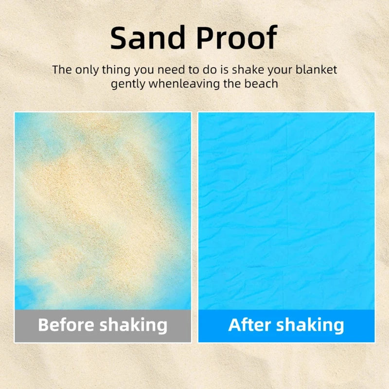 Strandmat extra groot waterdicht zandvrij