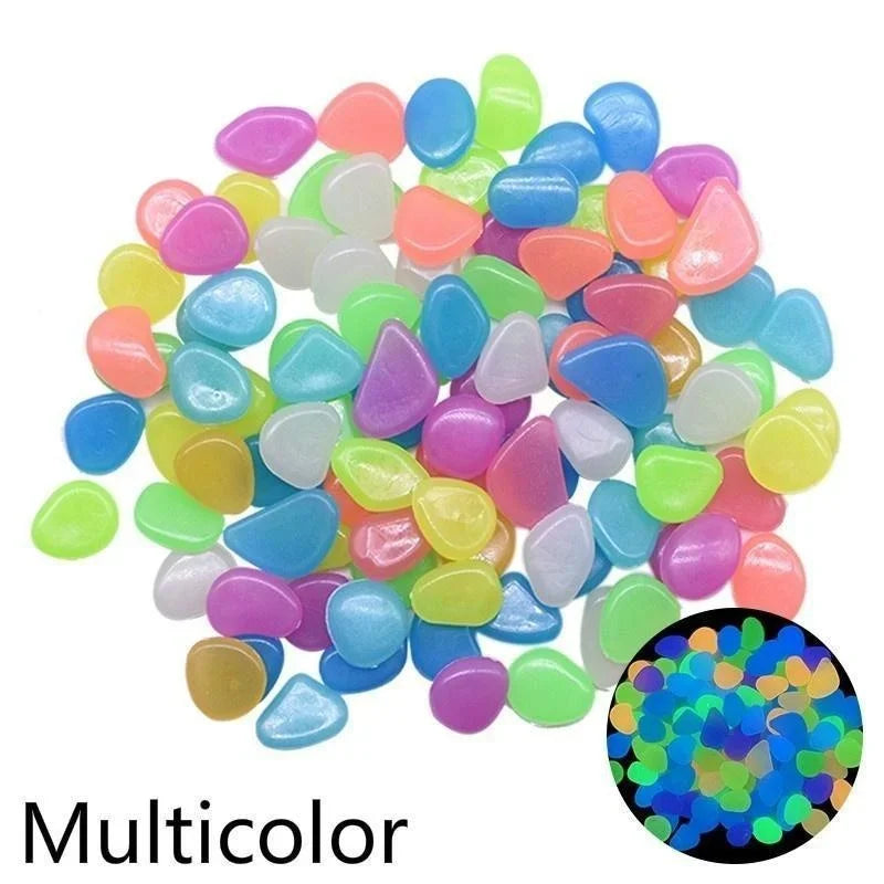 Decoratiestenen glow in the dark tuin aquarium