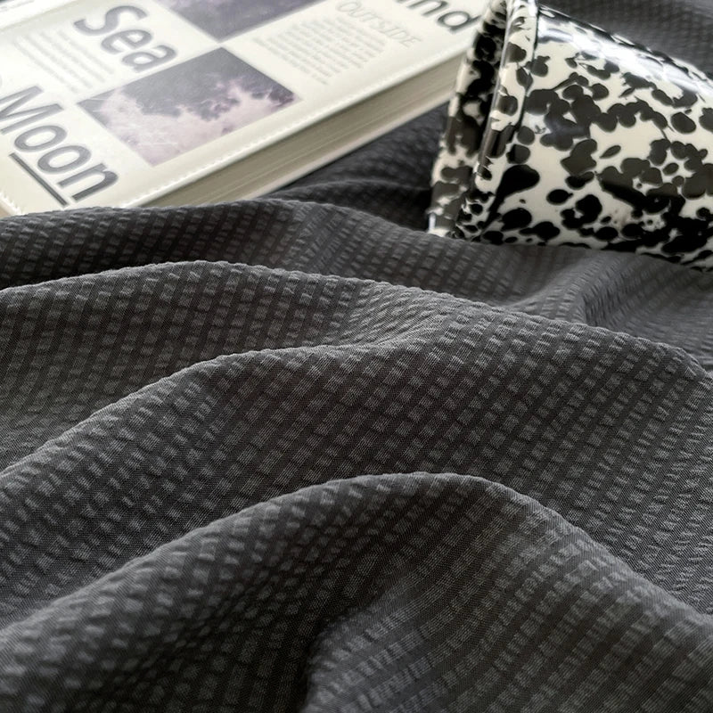 Dekbedovertrekset microfiber 3-delig met rits