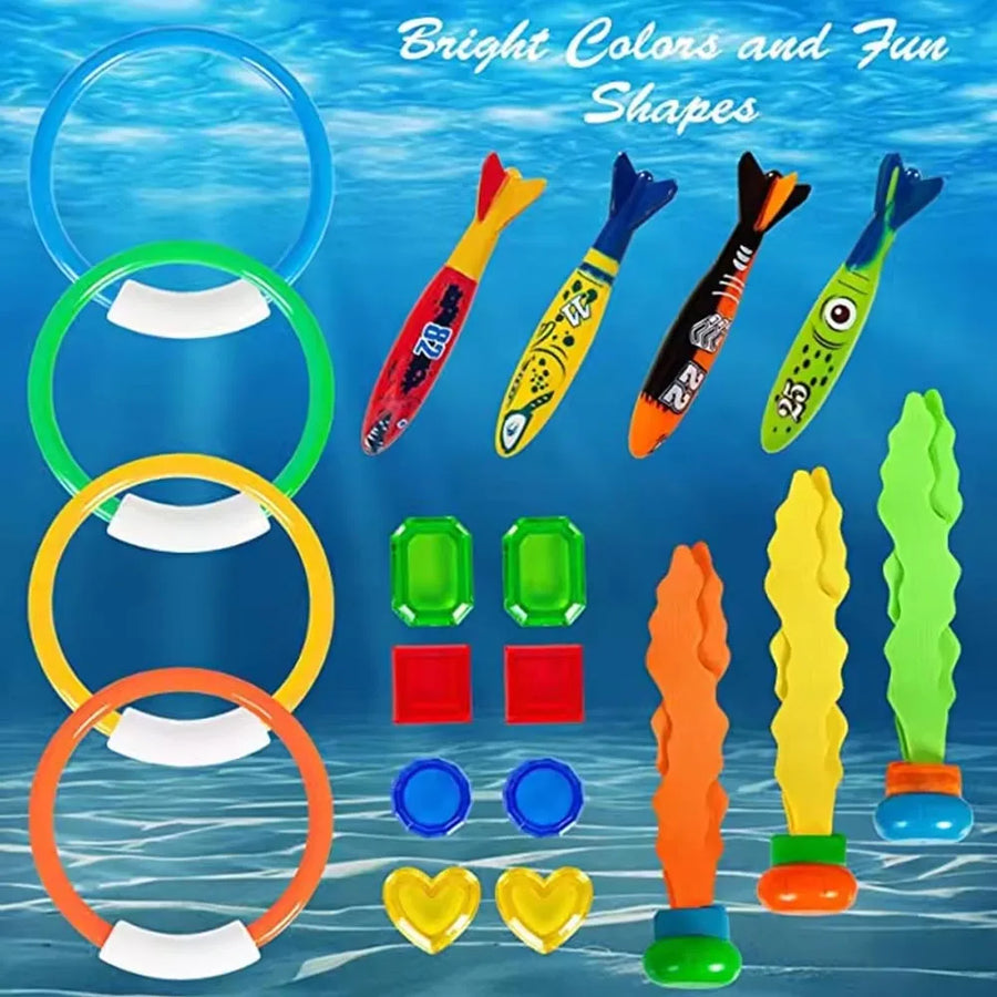 Diving Toys Set Kids | Underwater Treasure Hunt and Breath Training