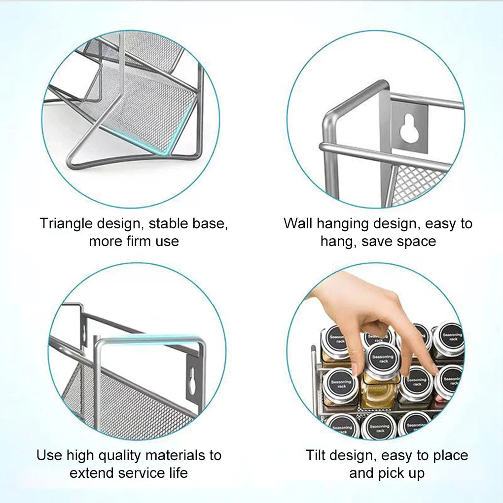 Kruidenrek met 4 lagen voor kast en voorraadkast