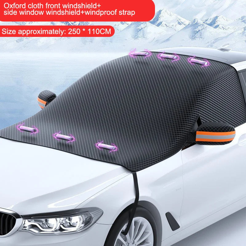 Voorruit hoes auto tegen sneeuw en ijs