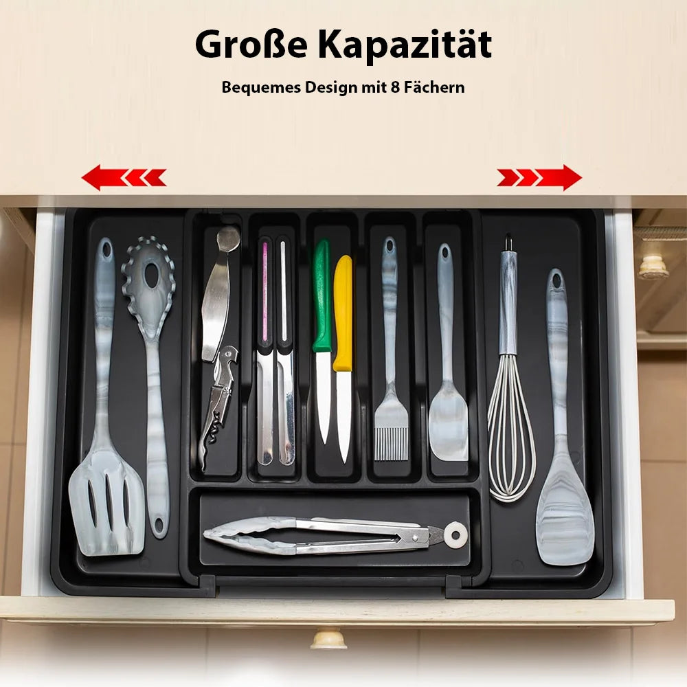 Uitschuifbare Bestekbak Lade Organizer