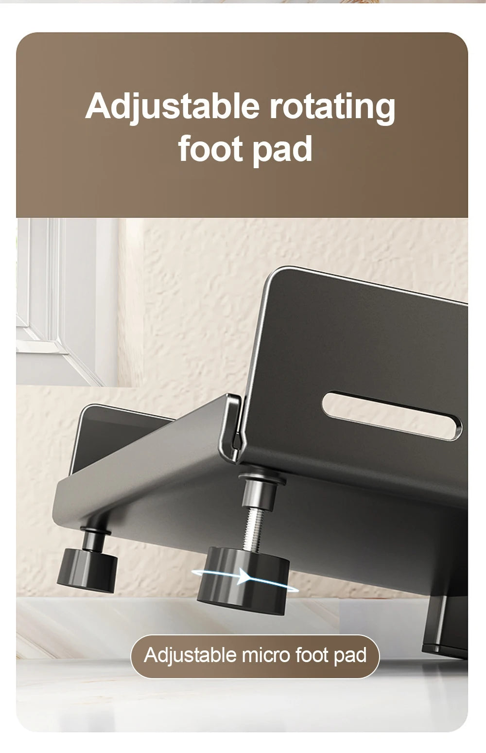 Uitschuifbaar kruidenrek, drie laags voor aanrecht