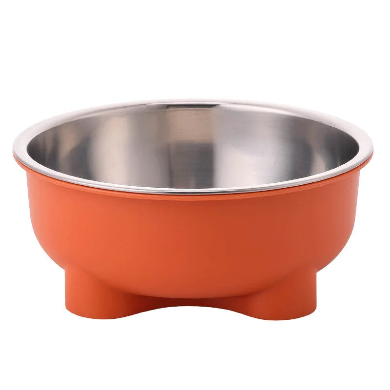 Voerbak 600 ml roestvrij staal antislip